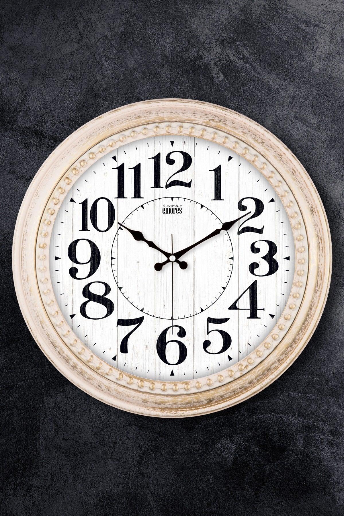 46 Cm Flowing Seconds Silent Mechanism Decorative Wall Clock - Swordslife