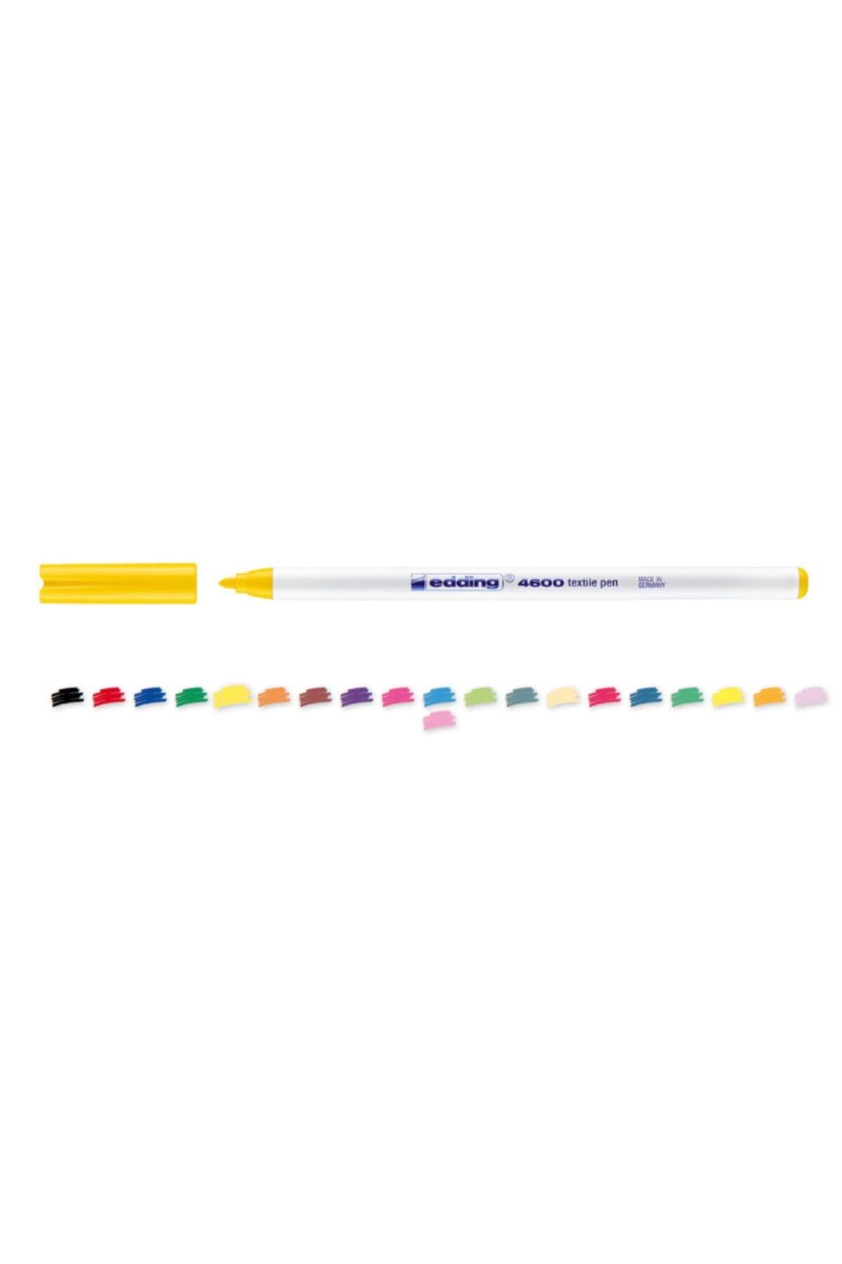 4600 Fabric Coloring Pen 1.0mm Yellow