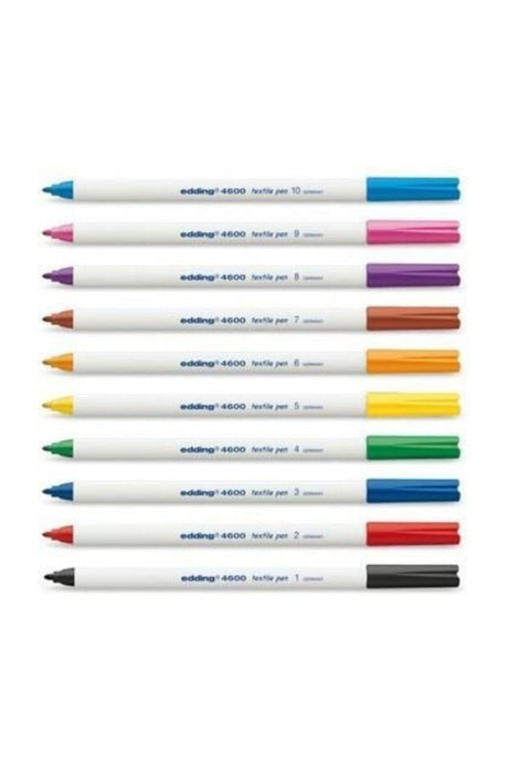 4600 Textile Pen Set of 10 Colors