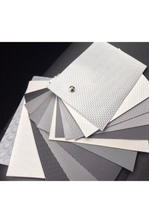 48 Cm X 5 M - Anthracite Artificial Leather, Fabric Patterned, Drawer Anti-Slip Carpet, Drawer Carpet - Swordslife