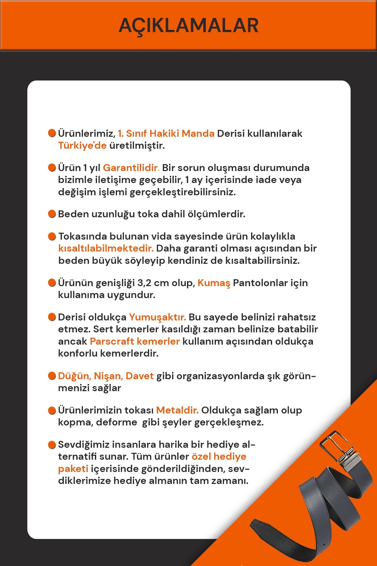 Echter Büffelleder Herrengürtel 3,5 cm Braun Klassischer Stoff Hosengürtel