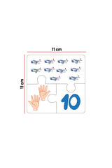 Wooden 30 Pieces Learning Numbers Pazil Set