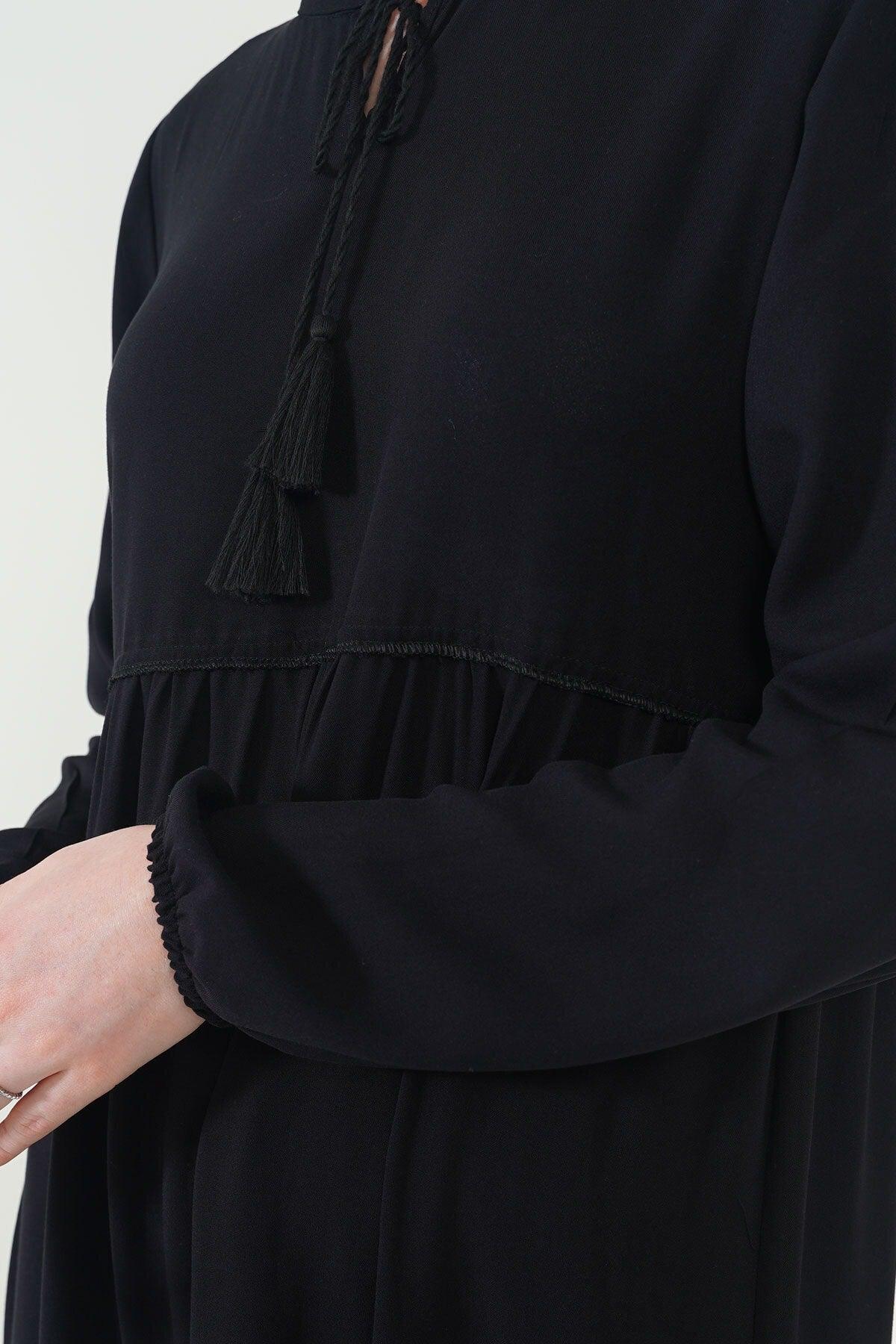 1627 Collar Laced Veiling Dress - Swordslife