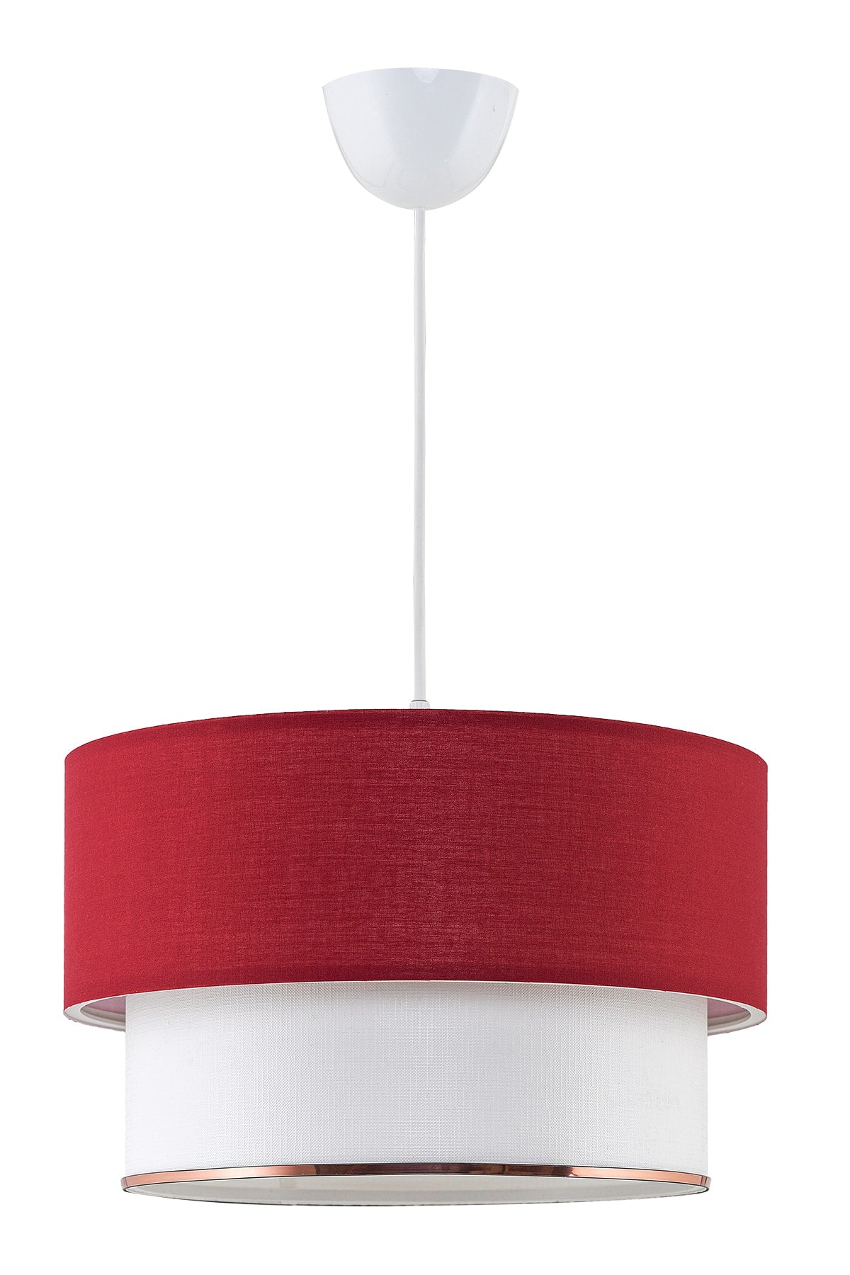 Teuse Chandelier Red White Mdrn-45