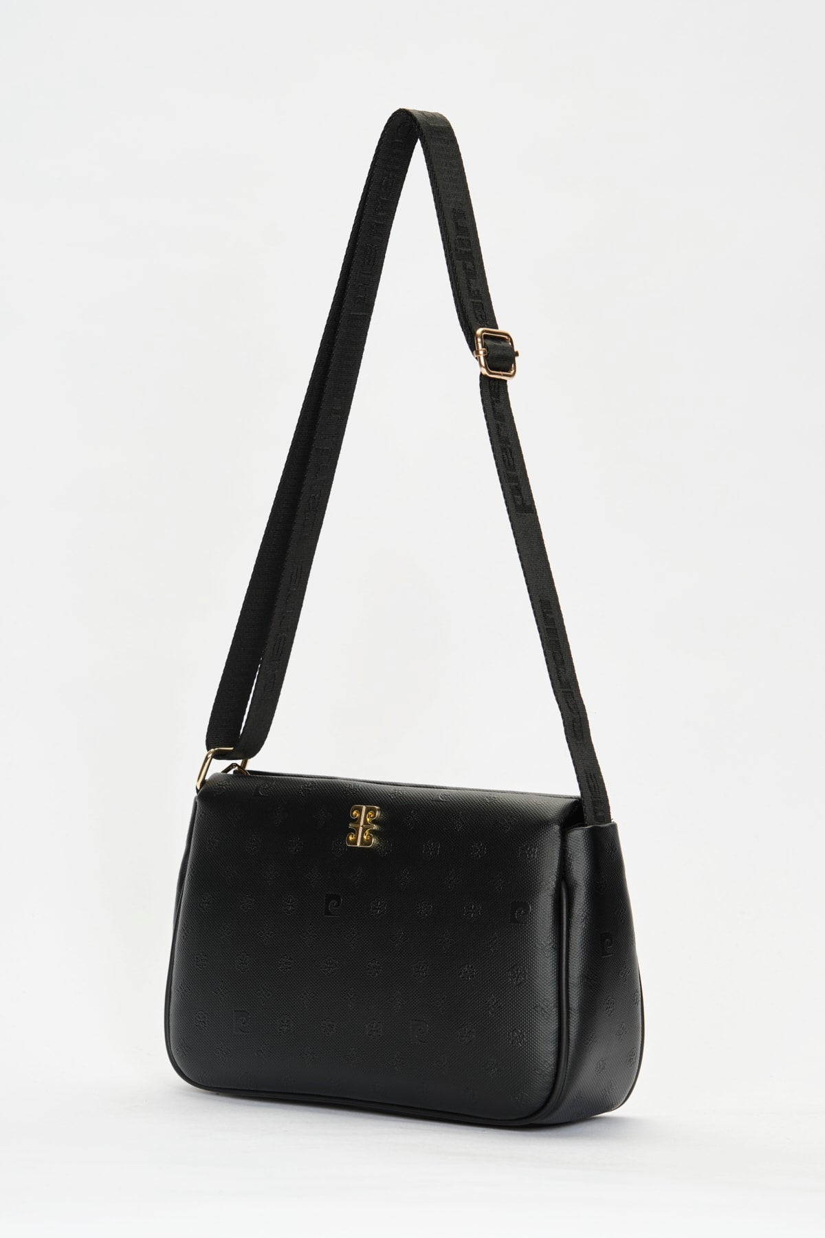 Print Schwarze Damen-Umhängetasche 05Po22Y1550