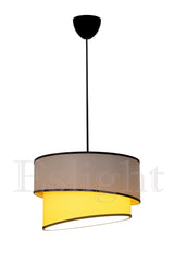 Ruzgar Modern Single Pendant Lamp Chandelier Cream-black E101