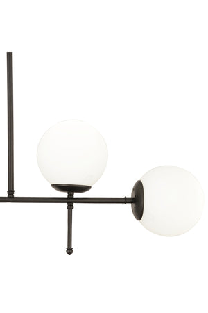 swordslife 4-Piece Black Modern Kitchen Dining Table Above Bedroom Living Room Chandelier