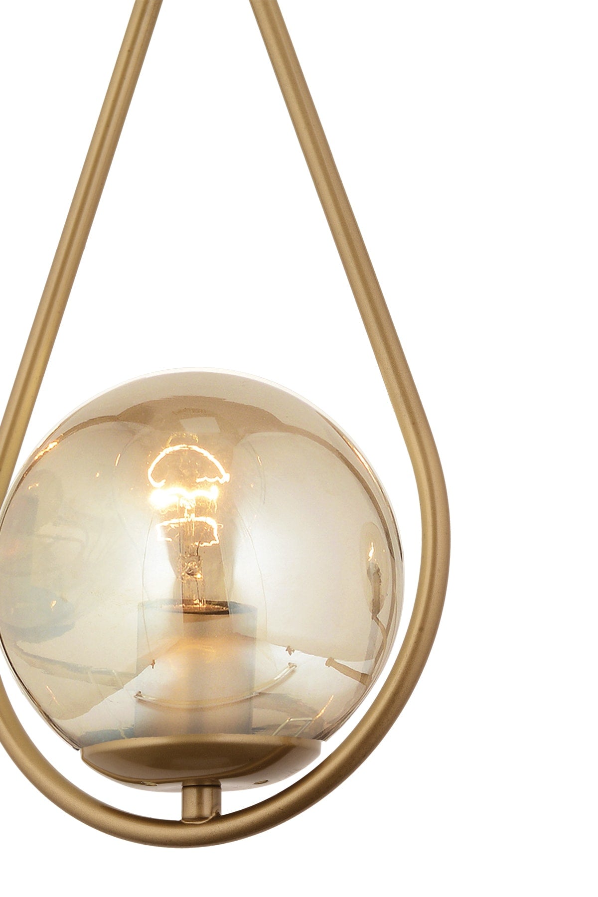 Mirza Single Antique Honey Glass Moderne Pendelleuchte Küche Wohnzimmer Pendelleuchte Kronleuchter