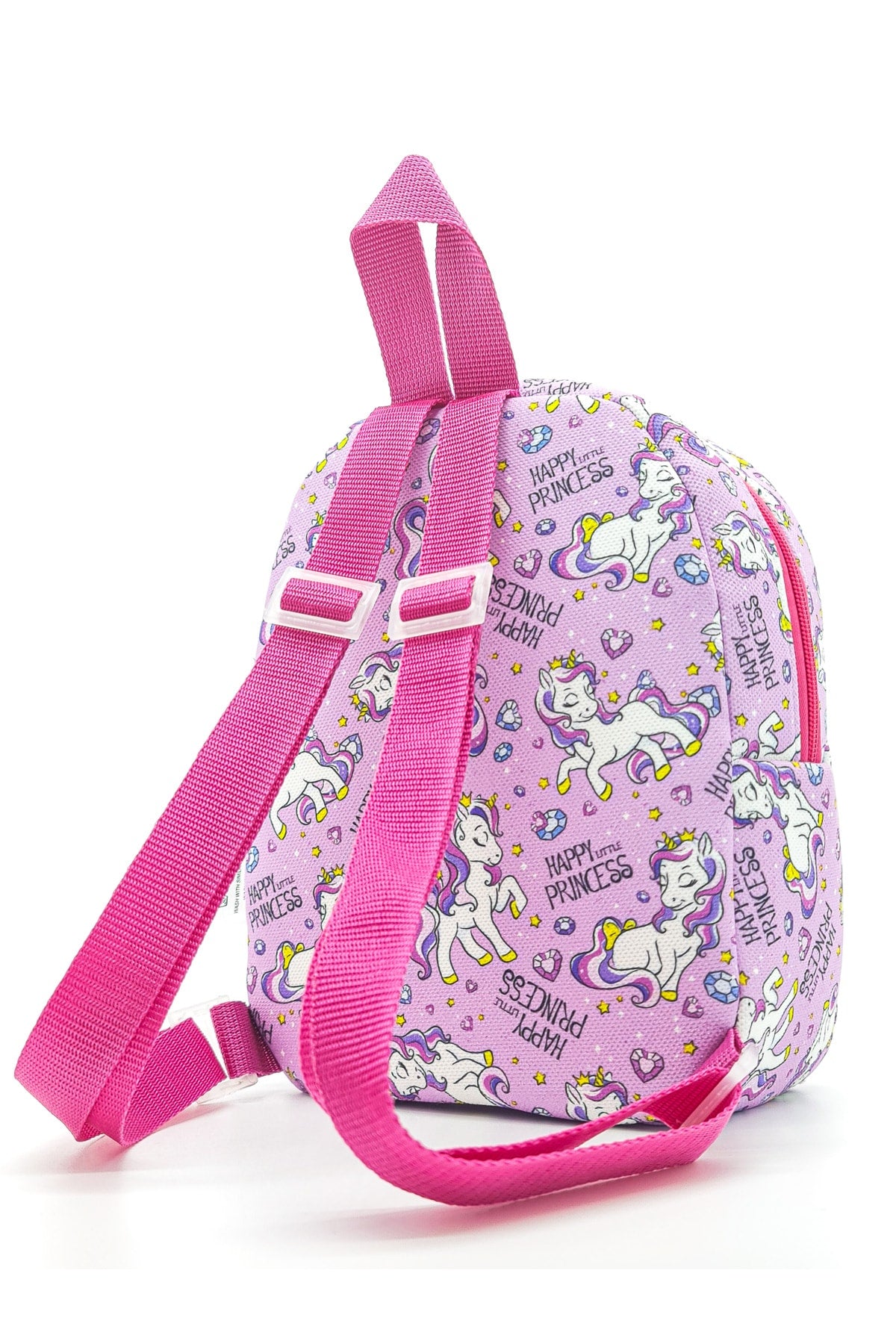 [Wir schreiben jeden gewünschten Namen] Rucksack für Kinder im Alter von 0–8 Jahren mit Einhornpferden, Kindergarten-Rucksack