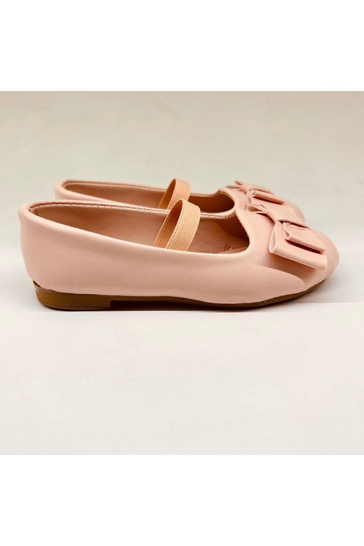 Shoes Girls' Bow Tie Detailed Powder Flat Shoes
