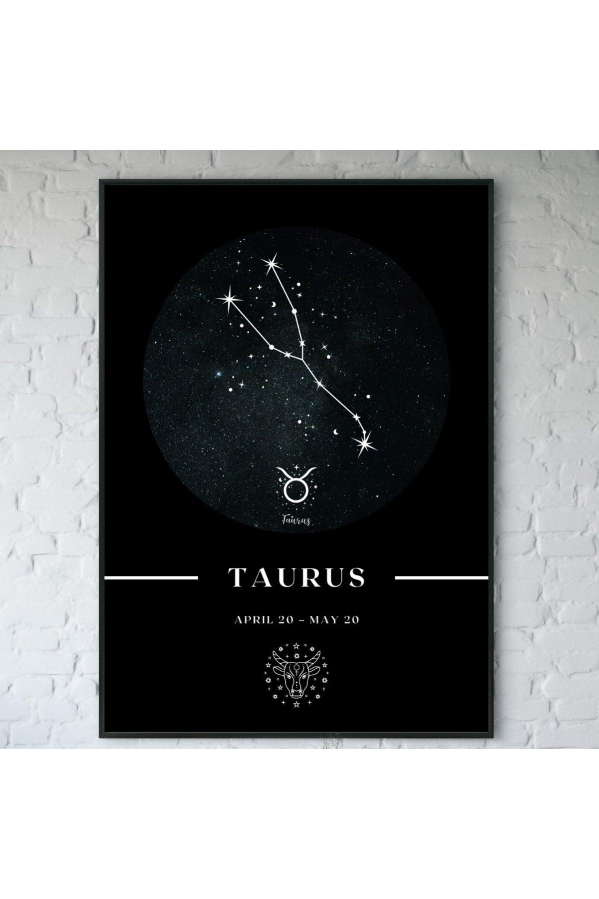 Taurus Taurus Zodiac Constellation Frame Astrology Horoscope Symbol Painting - Swordslife