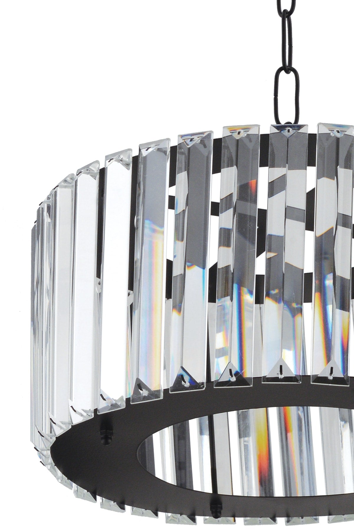 Luxury Diamond Black Luxury Crystal Stone Chandelier