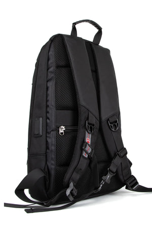 Schützen Sie Ihren Laptop mit einem wasserdichten, gefütterten Rucksack: 15,6-Zoll-Laptopfach, USB-Kabel