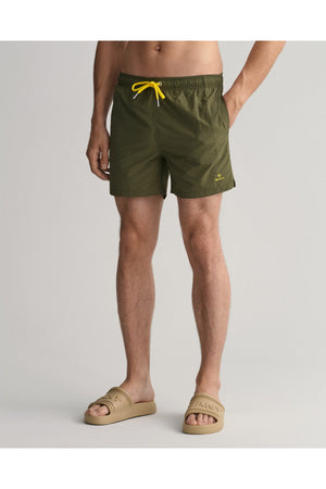 Men'S Green Classic Fit Swimsuit