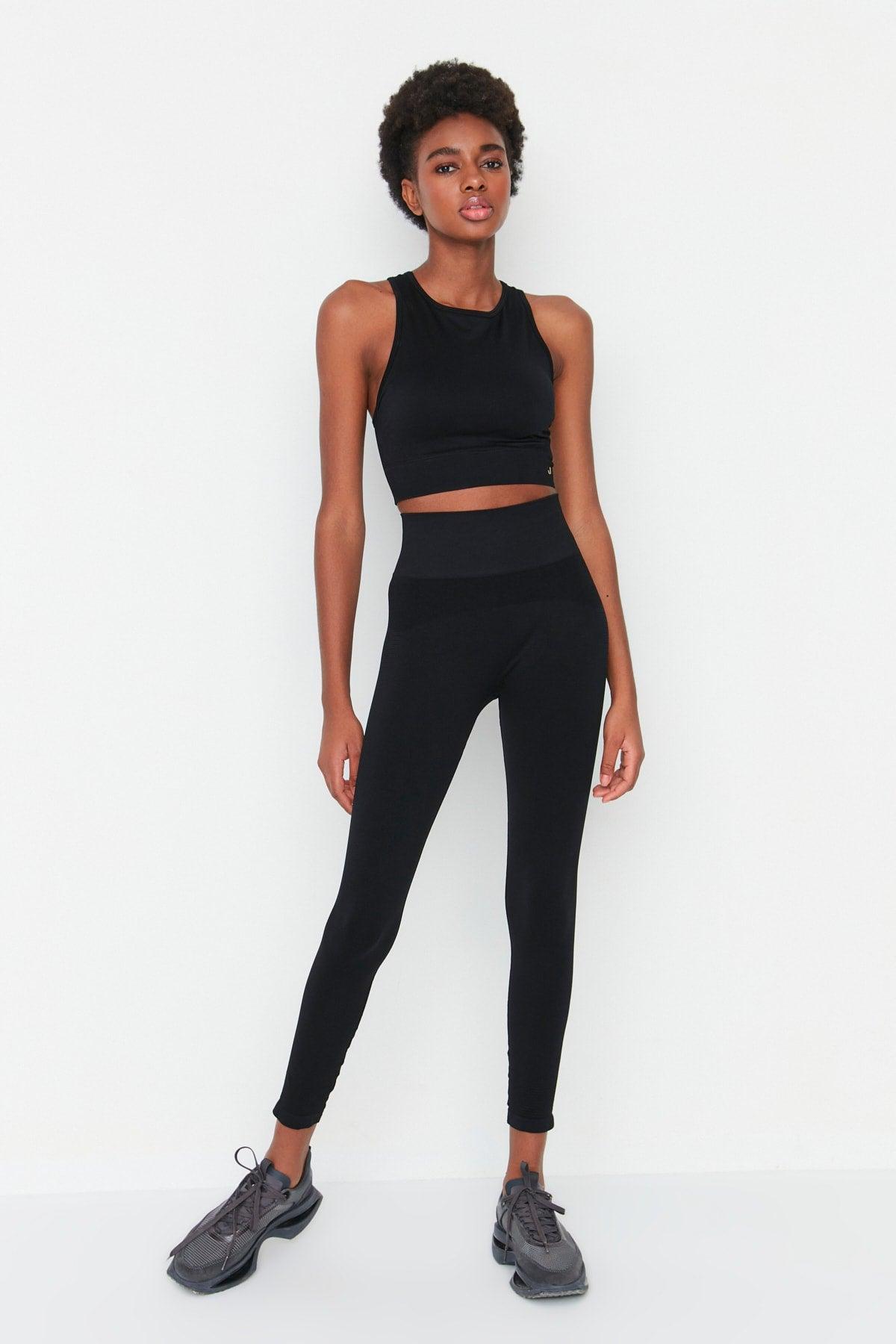 Vella - Black High Waist Lifting Tights - Swordslife