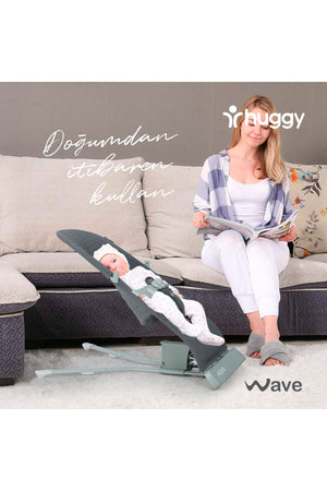 Wave Baby vibrierende Babywiege mit sanfter Musik, die bei Bewegungen des Babys schaukeln kann