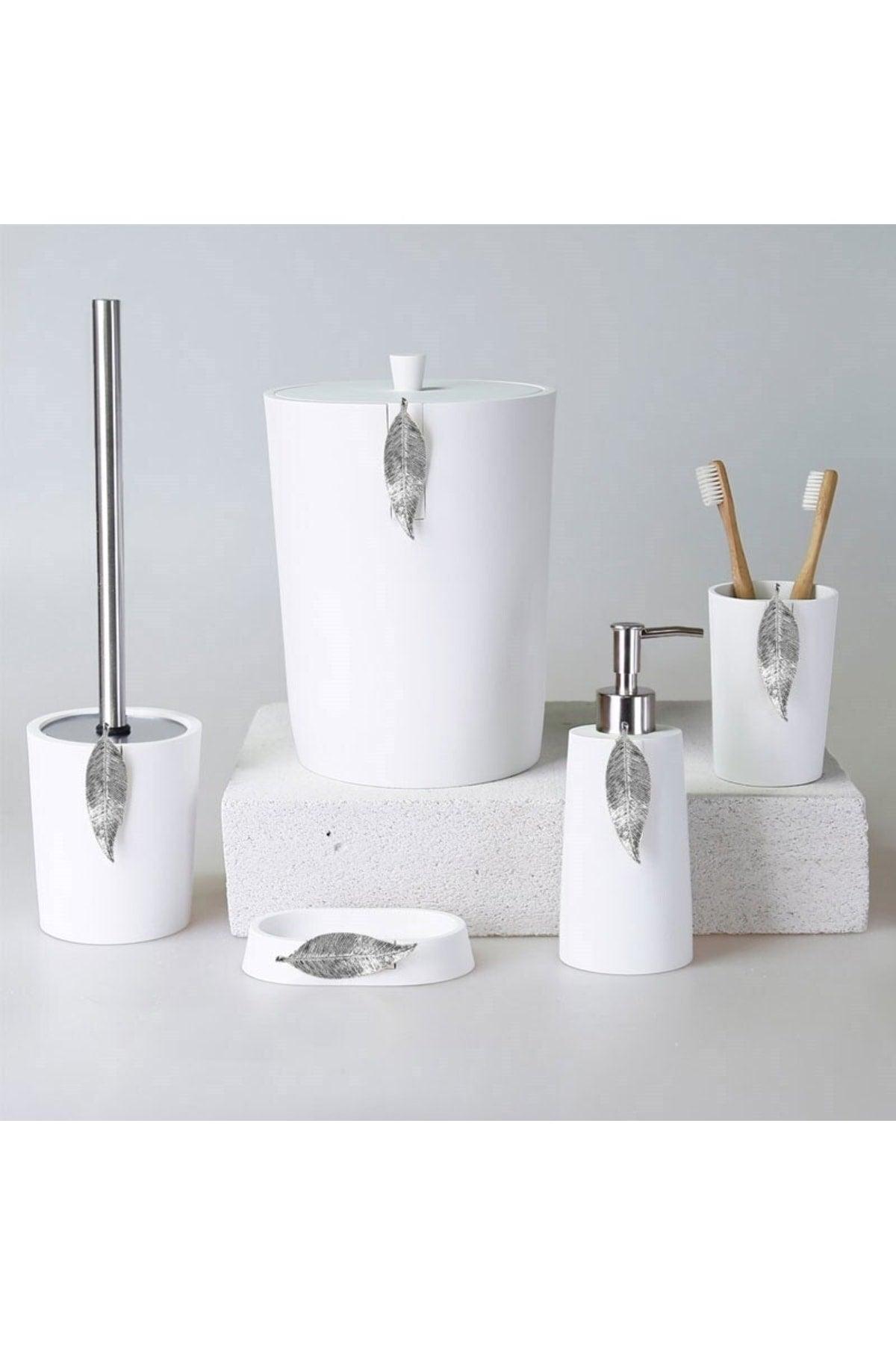 Bathroom Set White Silver - Swordslife