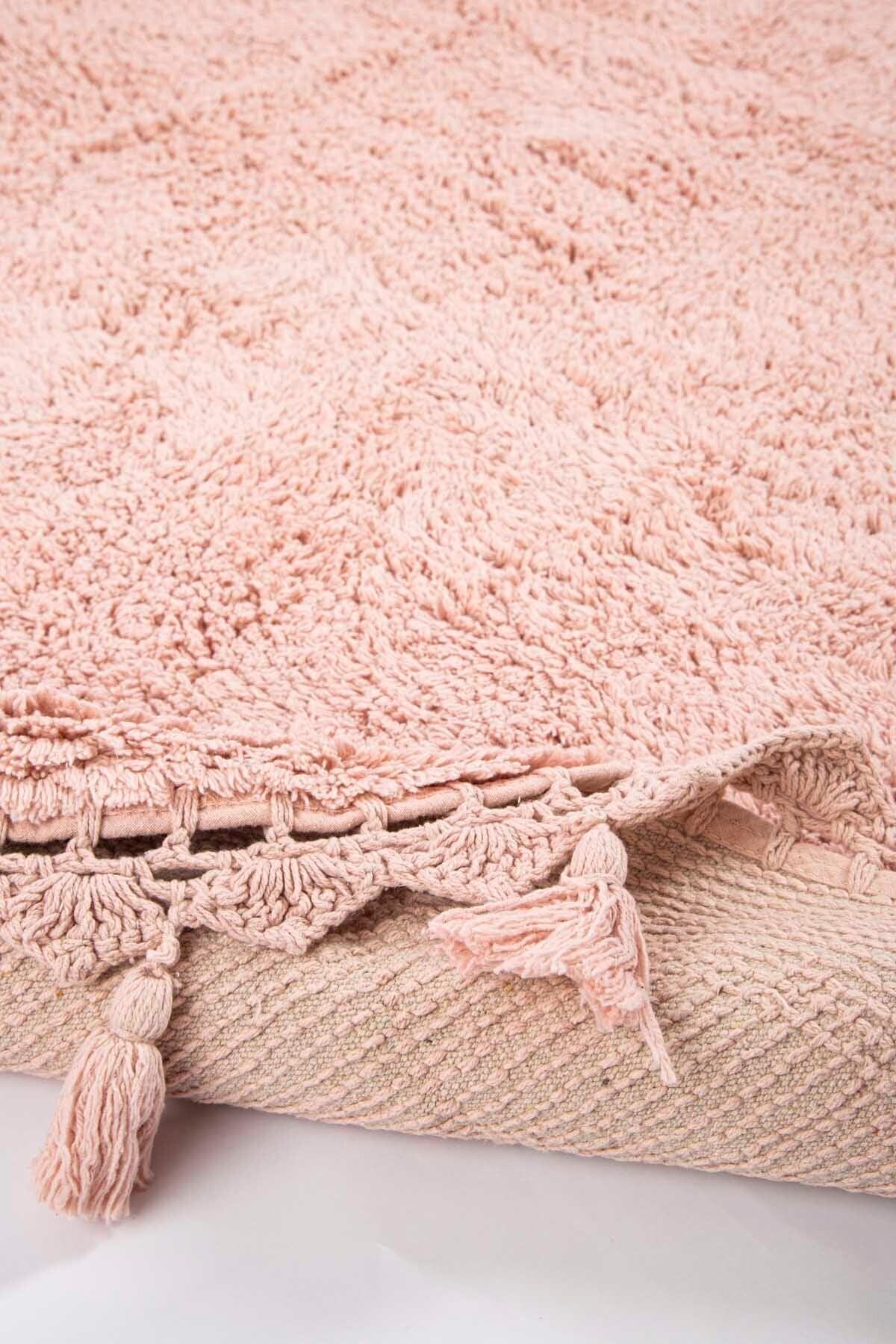 Lowell 100% Cotton Bath Mat Coral 100x100 - Swordslife