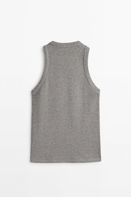 Ribbed Halter Neck Top - Swordslife