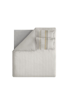 Pamena Ranforce Double Duvet Cover Set - Gray - Swordslife
