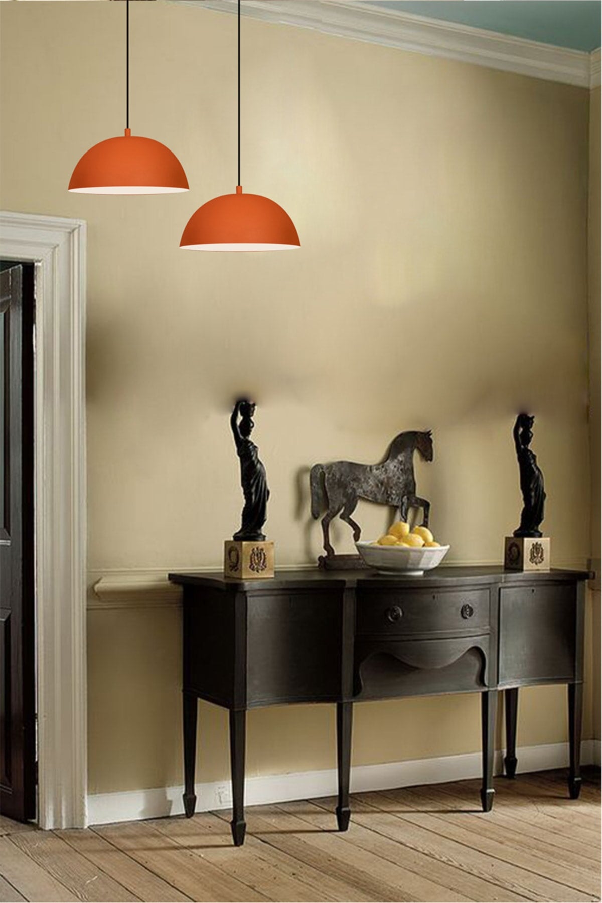 Lipeo Orange Chandelier Single Pendant Lamp Living Room Kitchen Hairdresser Cafe Lamp Decorative Lighting Patisserie