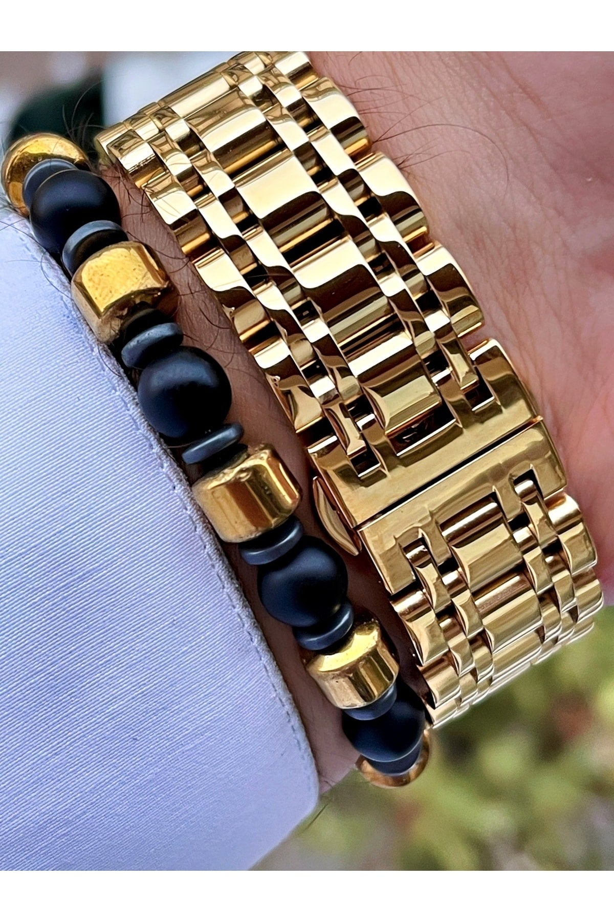 Zeit Automatische Bewegung Luxus Herren Armbanduhr