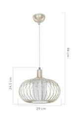 Terla Pendant Lamp White Patina