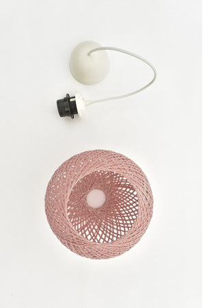 Balle Powder Pendelleuchte Kugelleuchter Weiß Kabel