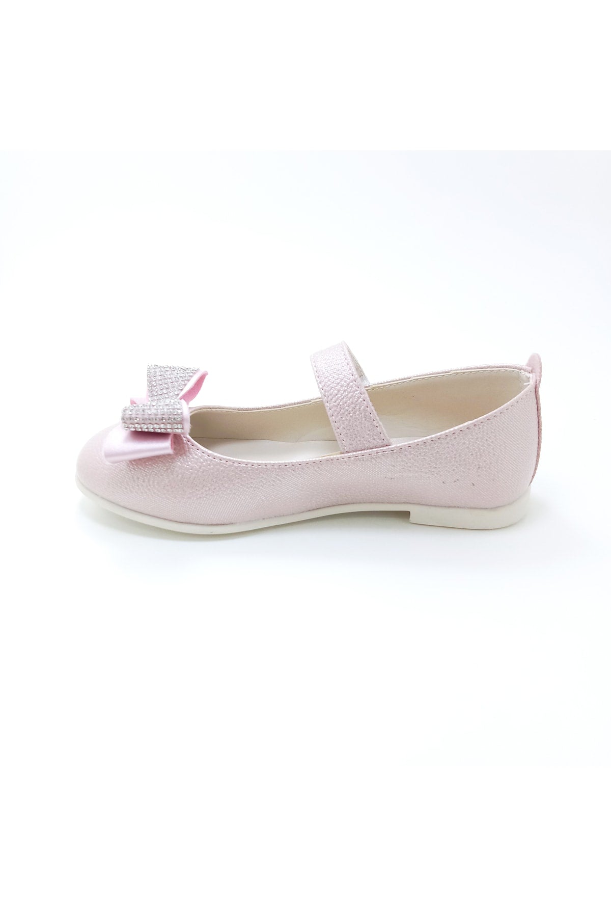 Girl'S Stone Bow Orthopedic Flats