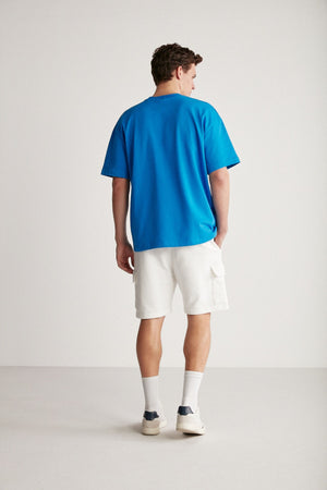 Jett Oversize Sax Blau T-Shirt