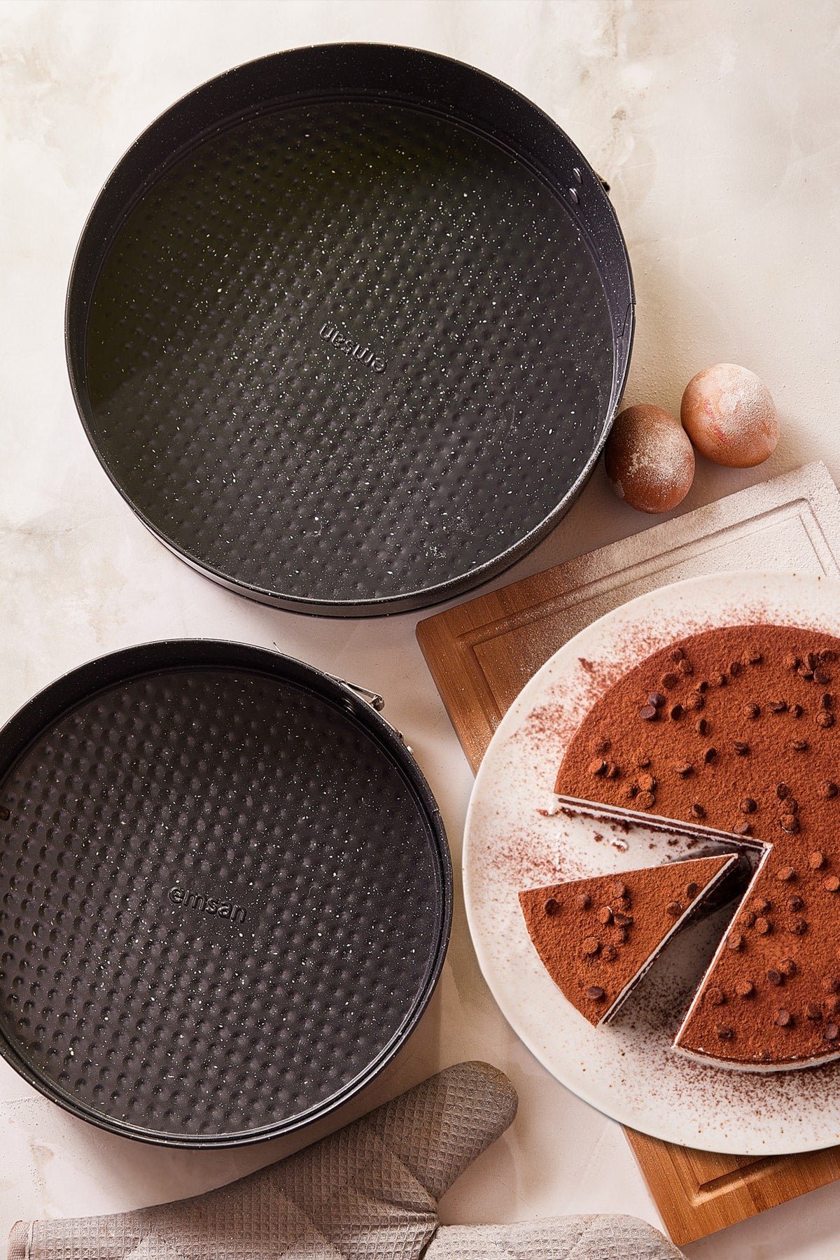 Circle Set Of 2 Clamped Cake Molds