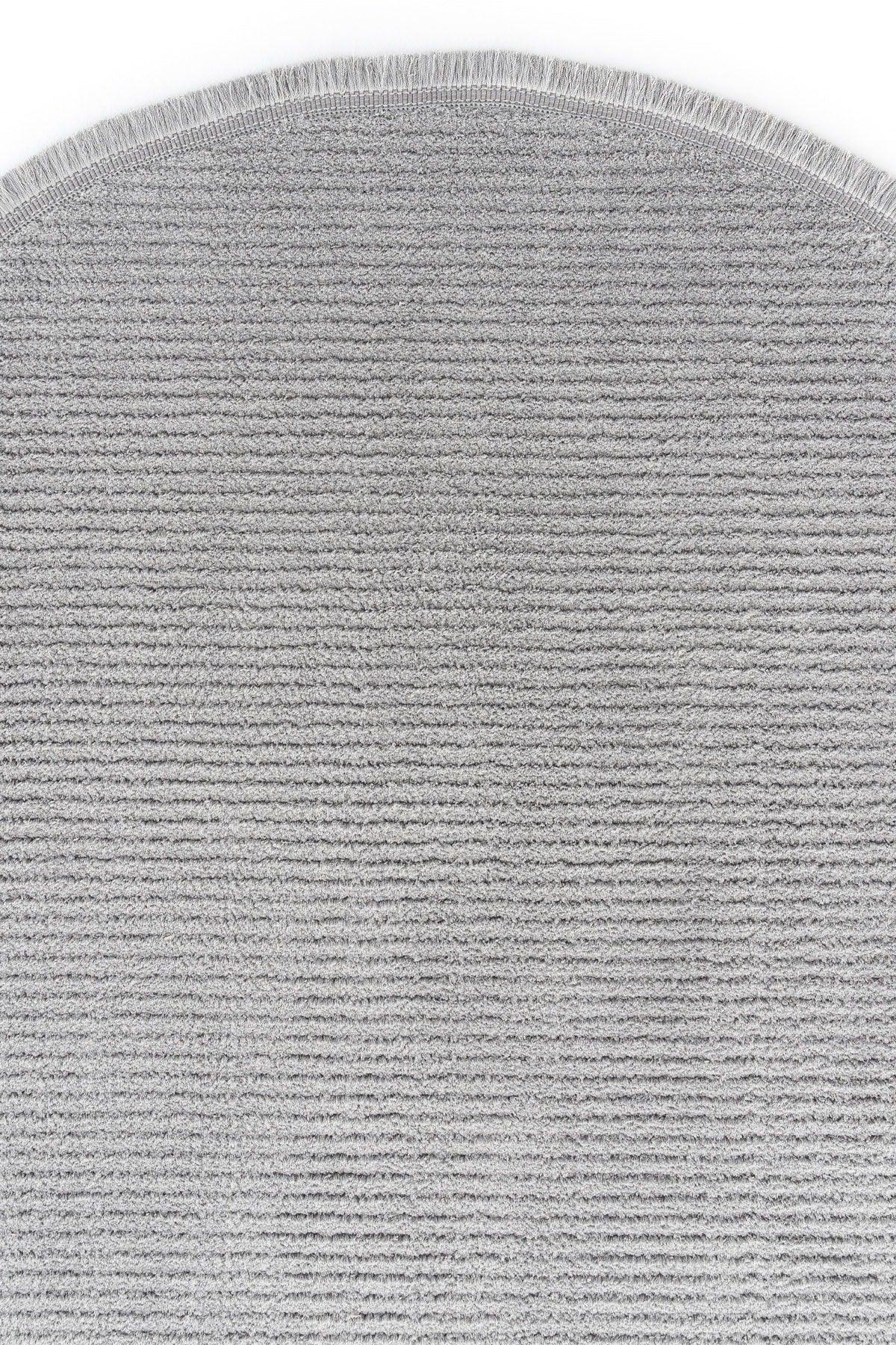 Vetrina 3603 Gray Soft Texture Carpet Rug Living Room Kitchen Hallway Cut Runner Round Machine Rug - Swordslife