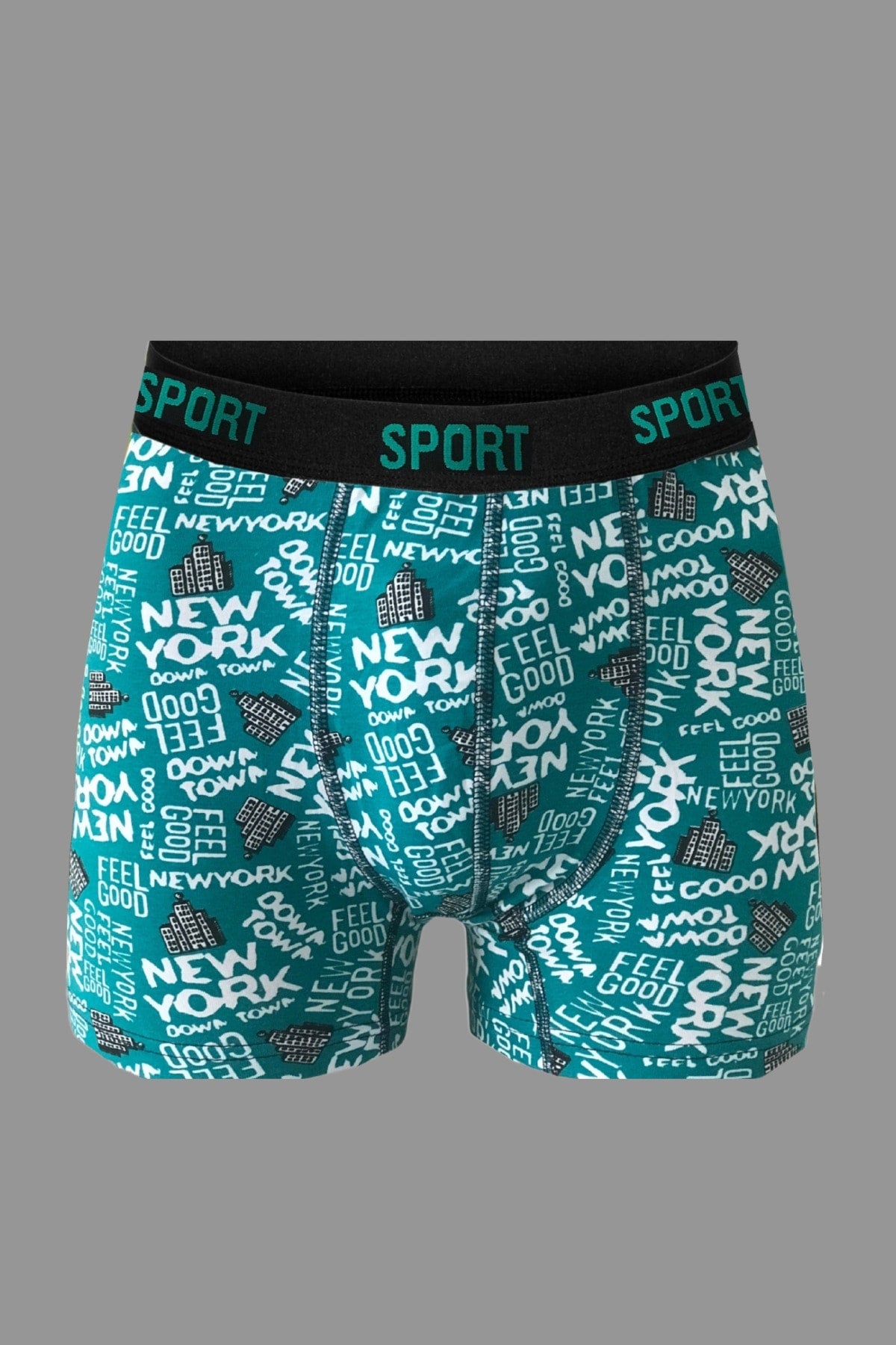 Men'S Patterned 6 Pcs Premium Combed Combed Box Cotton Lycra Boxer