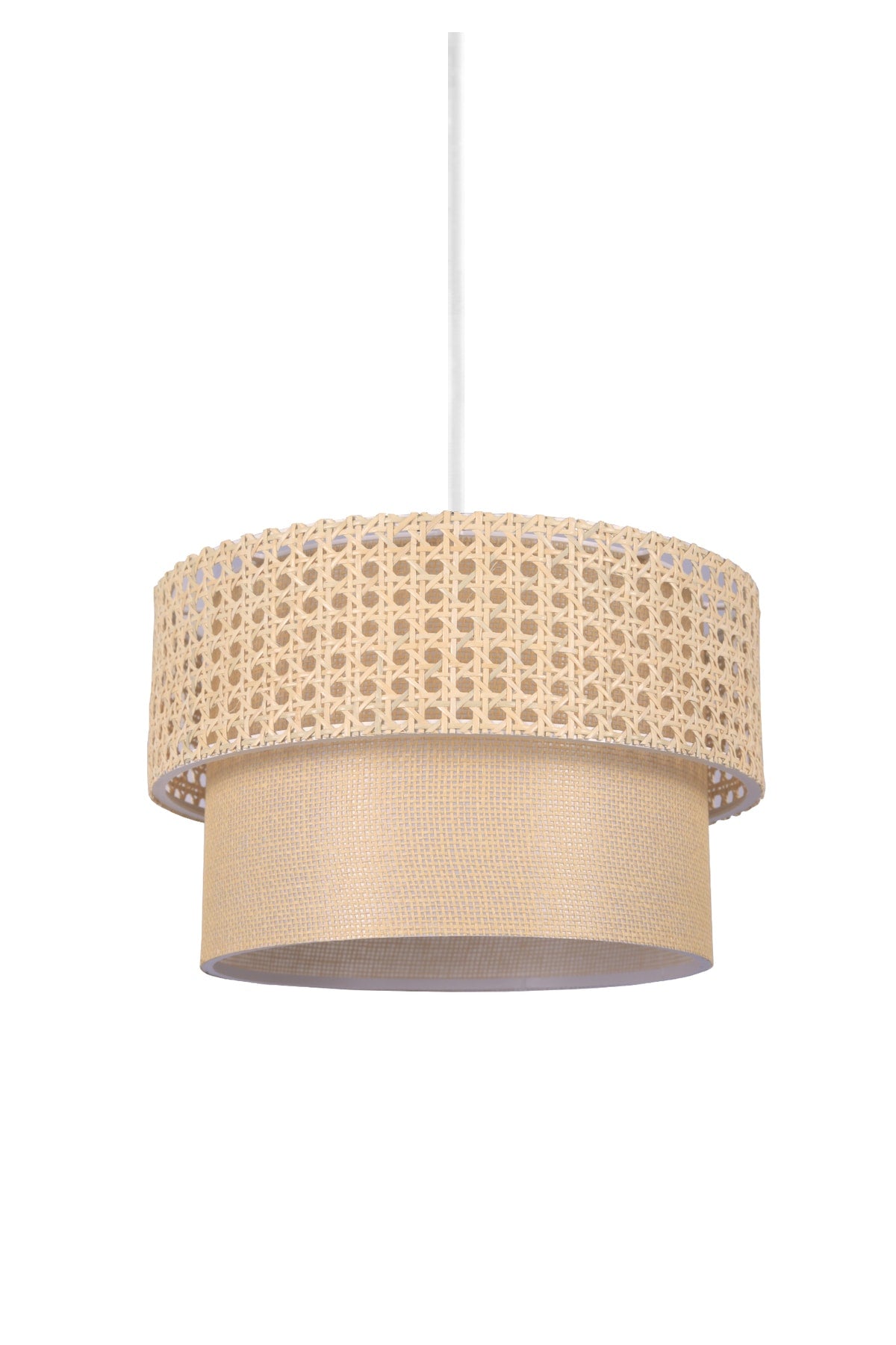 Exclusive Rattan Knitted Design Pendant-Fabric Interior Ayd-3181