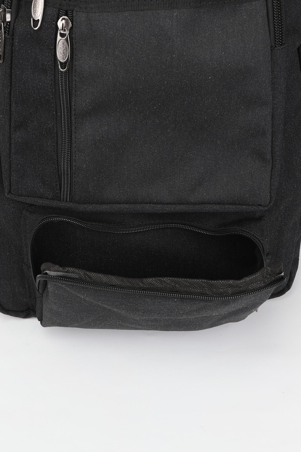 17 Zoll Canvas-Tages- und Bergsteigerrucksack mit mehreren Fächern und Laptopfach
