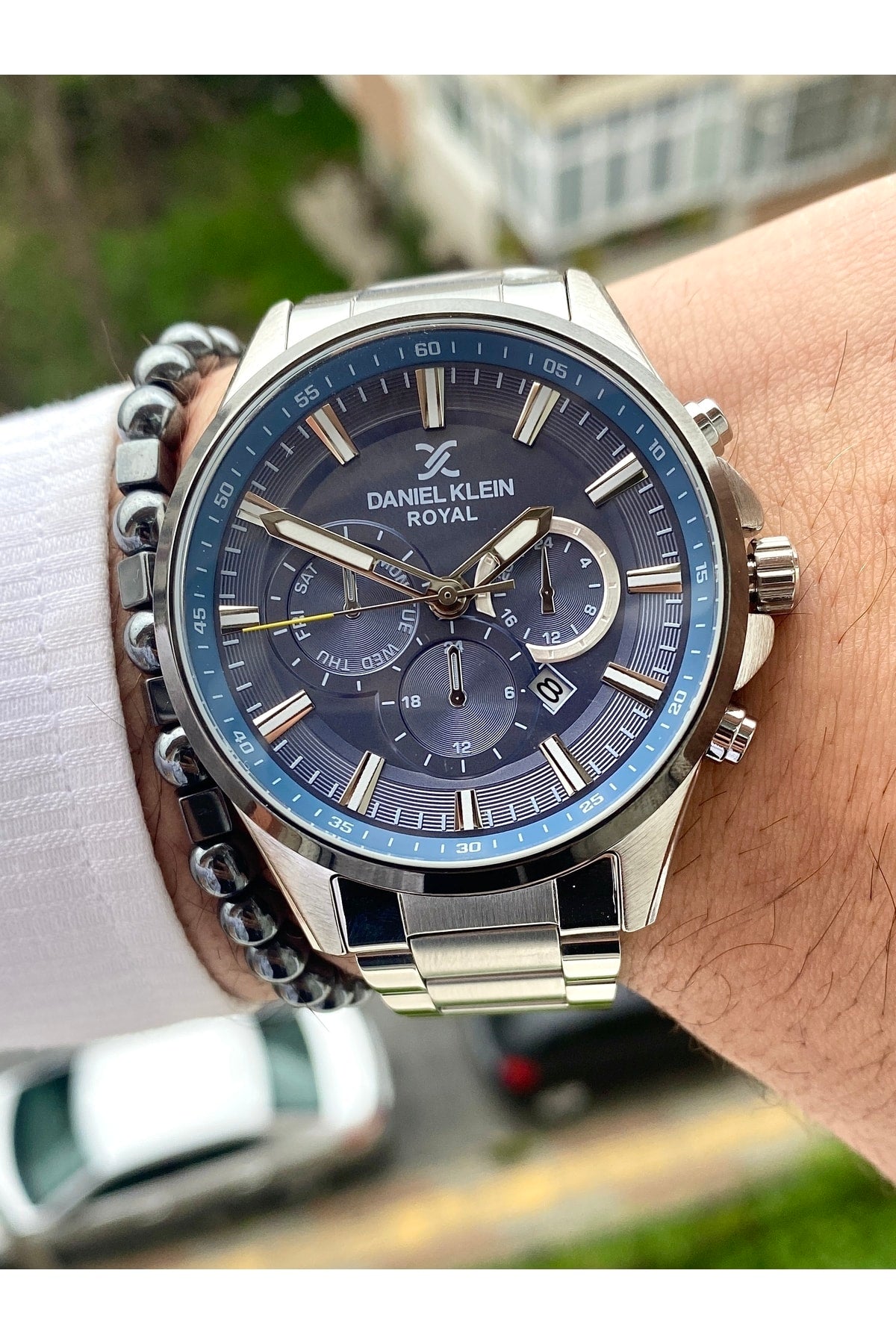 Stainless Steel Band Men'S Wristwatch+3Atm Waterproof