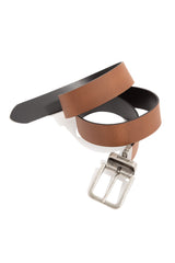 Double Sided Brown Leather Belt 092227-32150