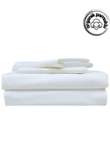 Home Ranforce Luxury Cotton Single Duvet Cover Set - White - Swordslife