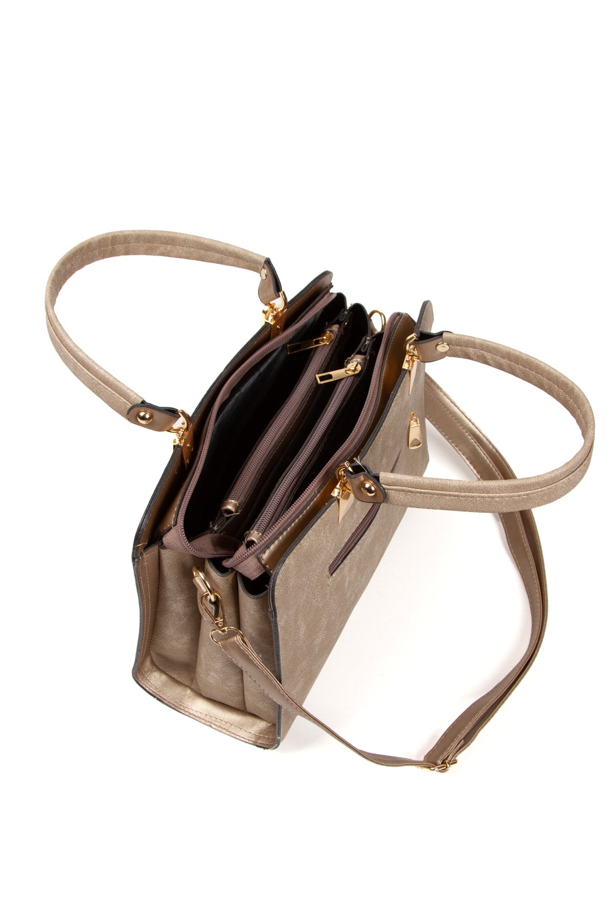 Women'S Stylish 6 Compartment Hand And Shoulder Bag Handbag,Sleeve Bag