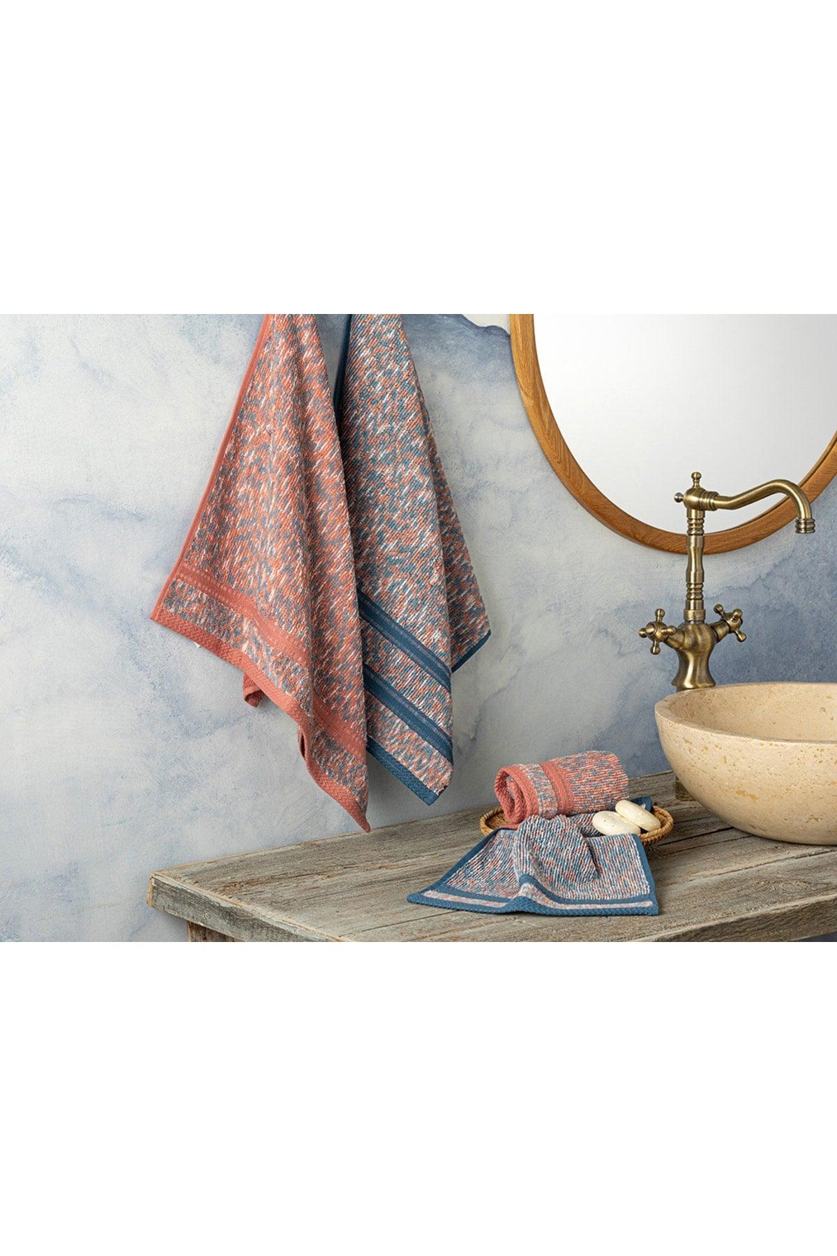 Marlyn Cotton Hand Towel 30x40 Cm Blue - Swordslife