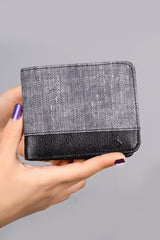 Belt Wallet Card Holder Keychain Lighter Set in Gift Box Gray