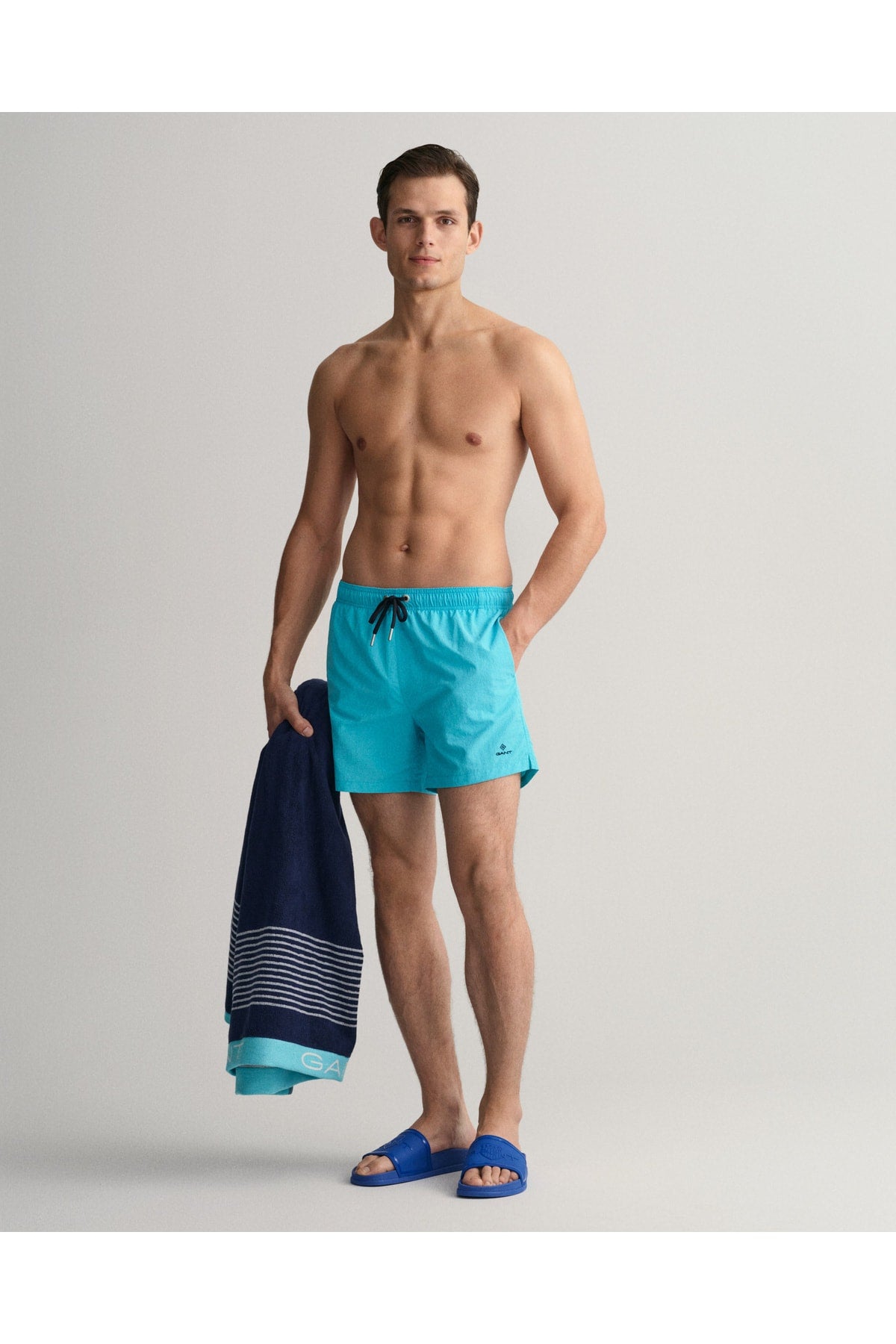 Men's Blue Classic Fit Swimsuit