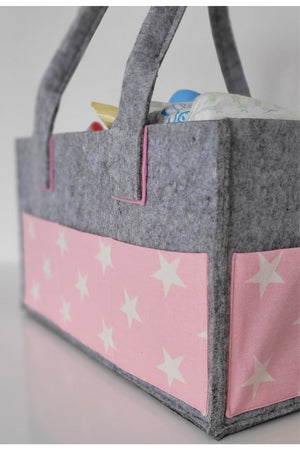 Handgemachte Mehrzweck-Filz-Mutter-Baby-Pflege- und Organizer-Tasche Funktioneller Organizer mit Deckel