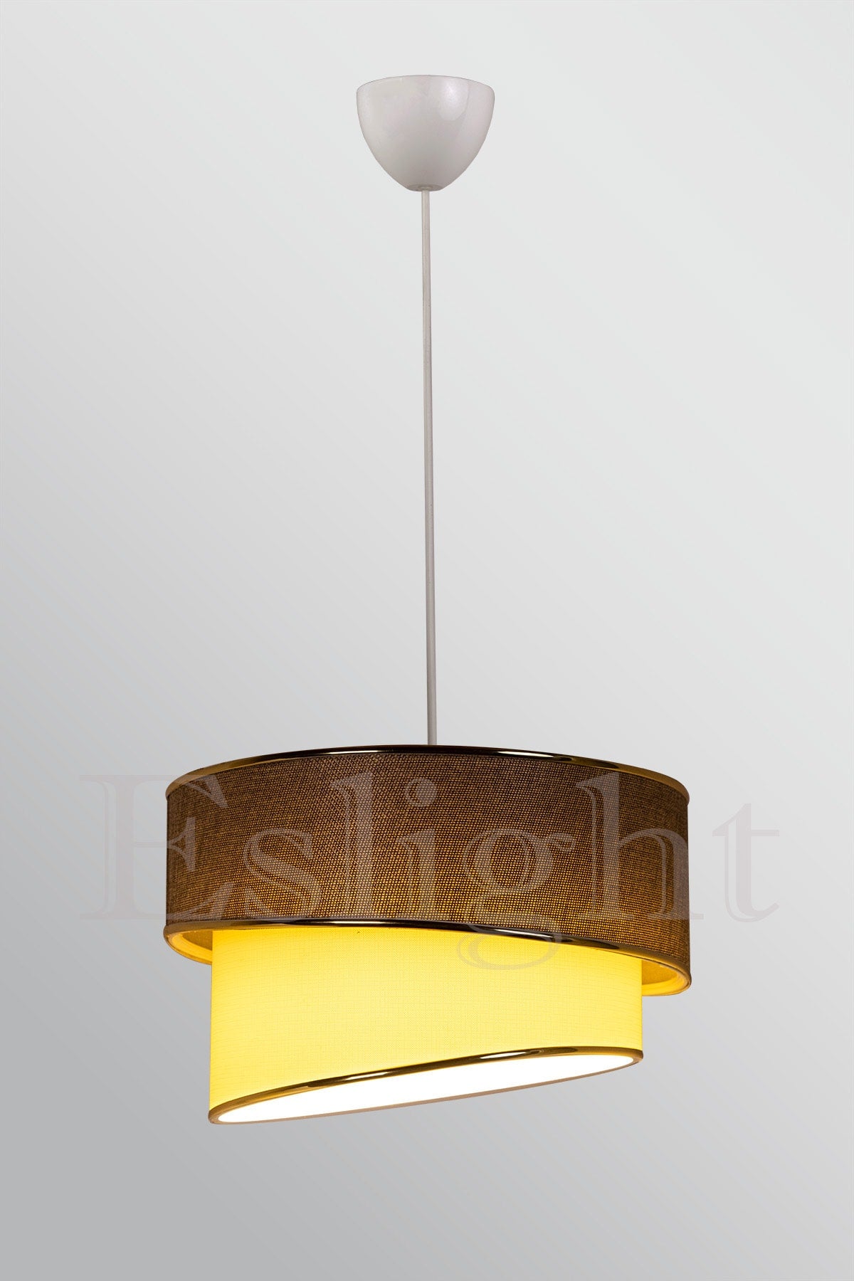 Wind Modern Single Pendant Lamp Chandelier Light Brown Eak01