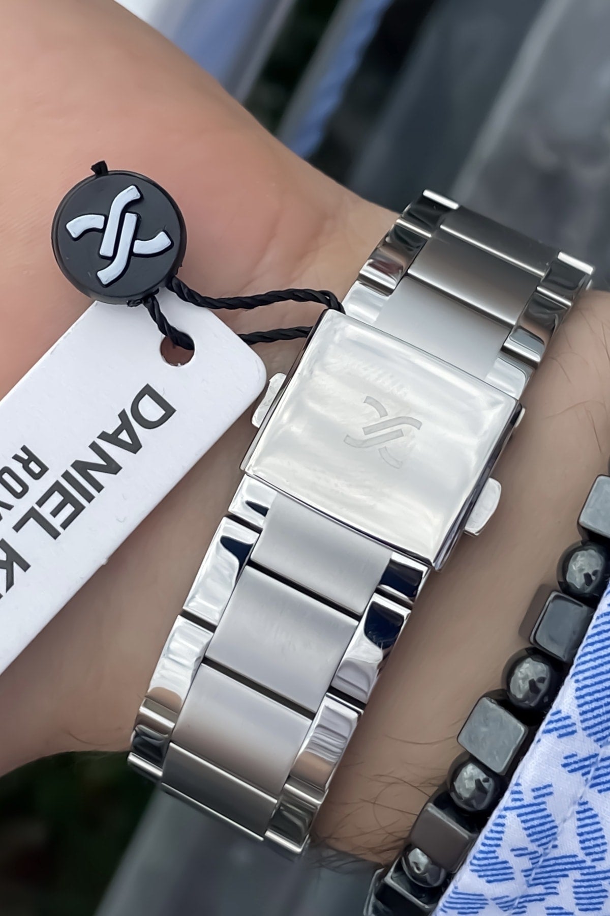 Steel Band Men'S Wristwatch + Bracelet With Gift
