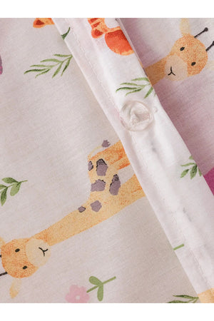 Animal Patterned Cotton Baby Duvet Cover Set
