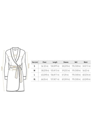 Women's Ecru Embroidered Lace Ecru Bathrobe Set 4 Pcs - Swordslife