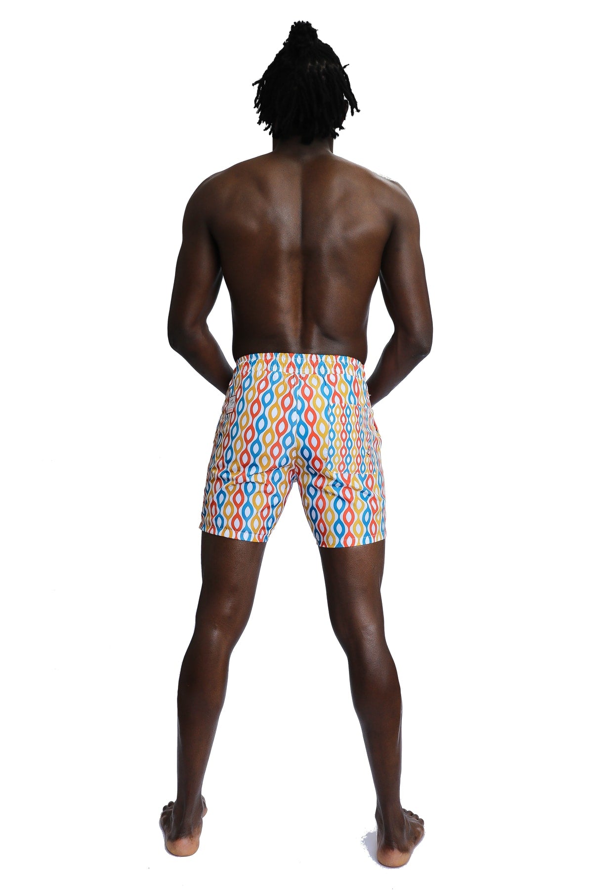 Gemusterte bunte Seeshorts für Herren