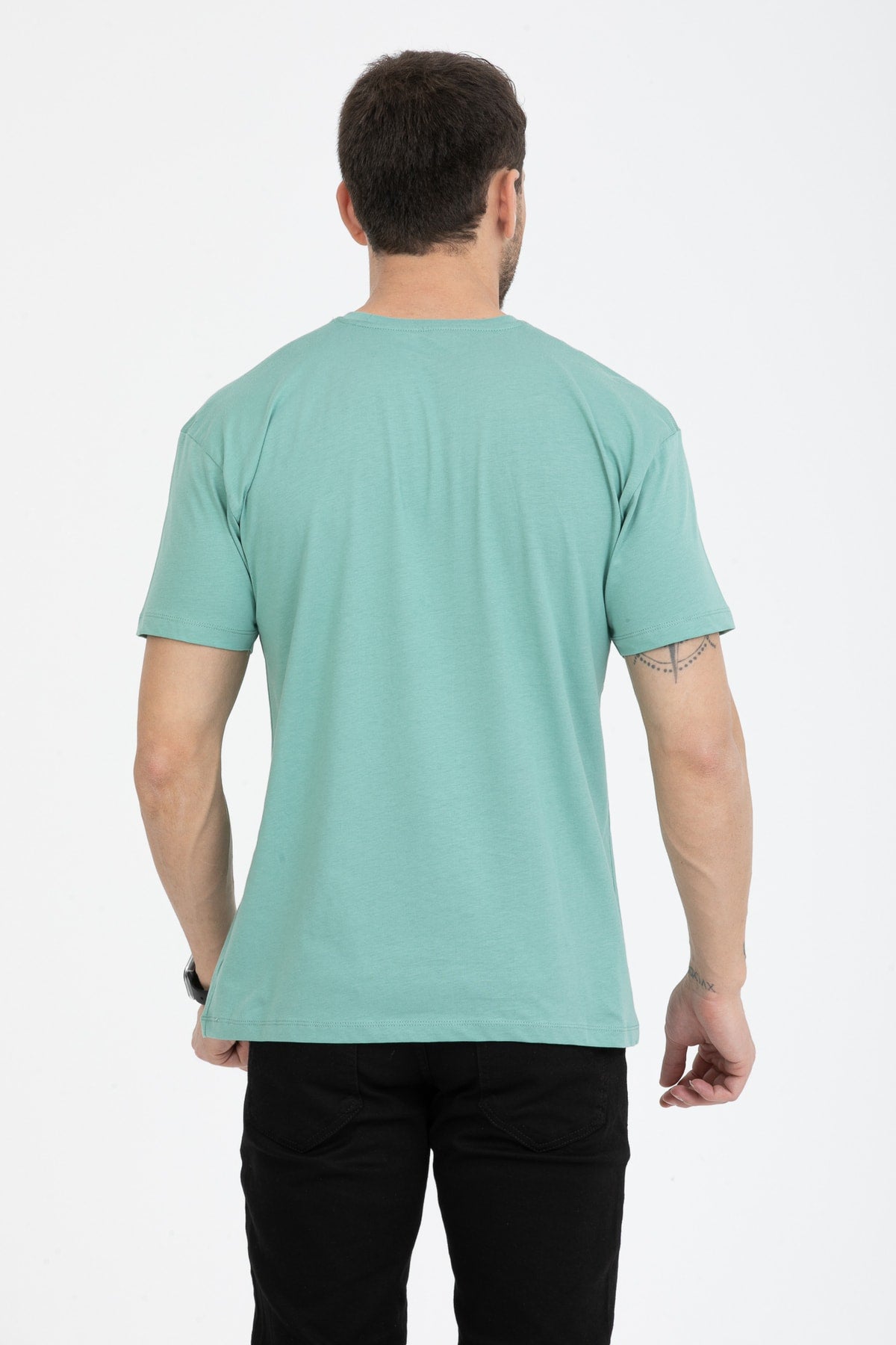 Men'S Printed T-Shirt Regular Fit Mint