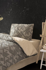 Ranforce Single Bed Linen Duvet Cover Set Labyrinth Stone - Swordslife